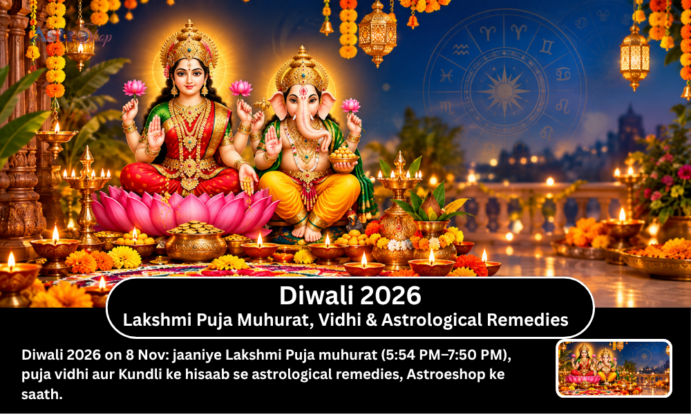 Diwali 2026 Lakshmi Puja Muhurat, Date, Vidhi & Remedies